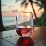 Custom Symglass 12oz Clear Stemless Wine Glass - 5
