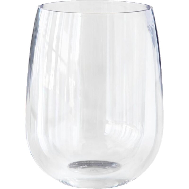 Custom Symglass 12oz Clear Stemless Wine Glass - 6