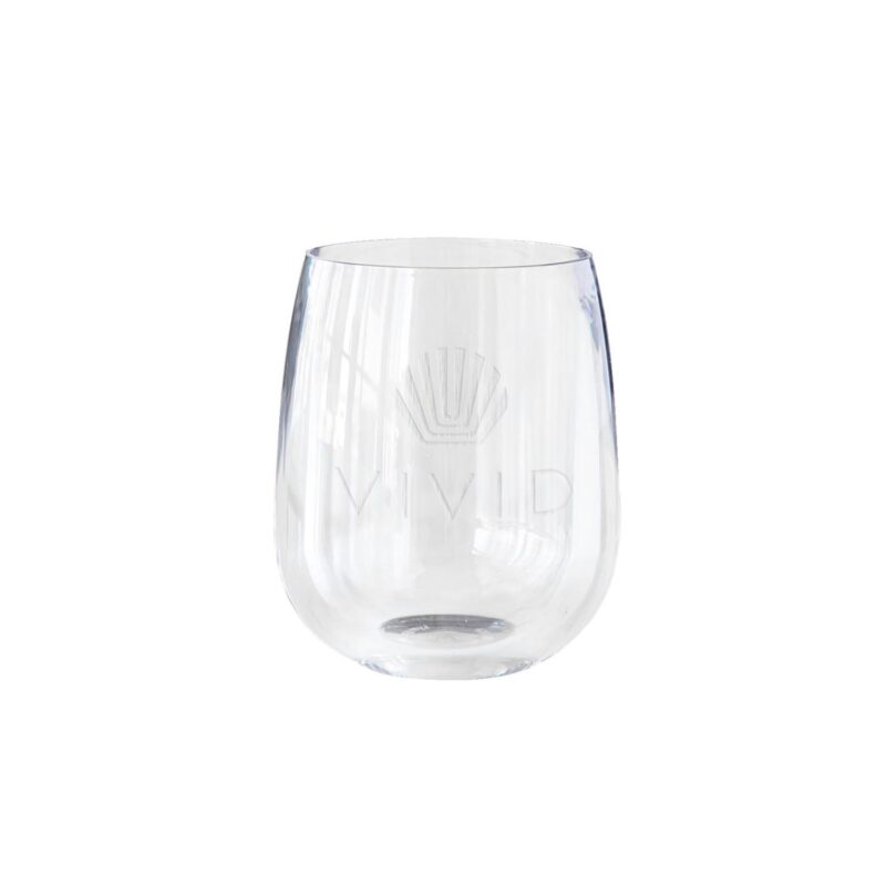 Custom Symglass 12oz Clear Stemless Wine Glass