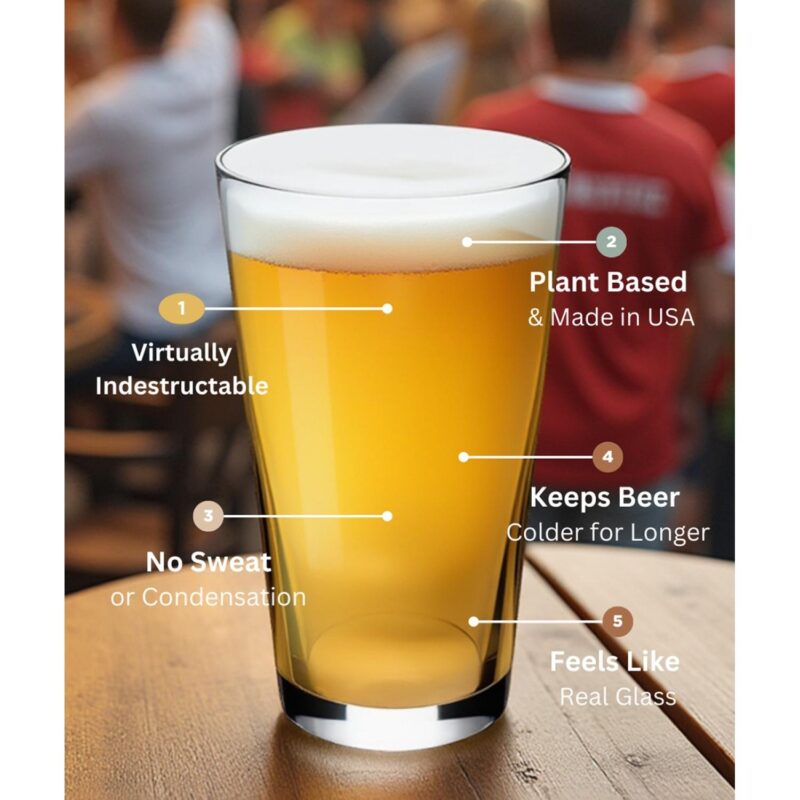 Custom Symglass 16oz Clear Pint Glass - 4